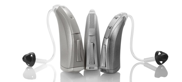 Standard hearing aids in sterling silver